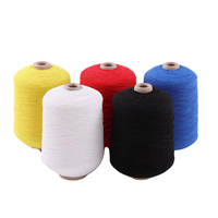 Fournisseur d'usine Fil élastique haute extensibilité en caoutchouc latex et polyester 907575 1007575, coloré, utilisé pour les gants et chaussettes tricotés
