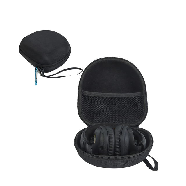 RISHENG W40 Waterproof Hard Protective EVA Travel Case for BOSE QC35 QC25 QC15 Wireless Headphones Black & Gray