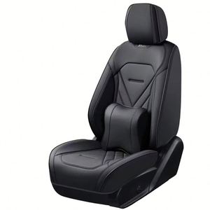 Juego Completo de Fundas de Asiento de Coche de Cuero Nappa de Lujo, Estilo Ejecutivo, Protectoras, Delanteras Universales, Accesorios Traseros para Todas las Estaciones - Product Image 2