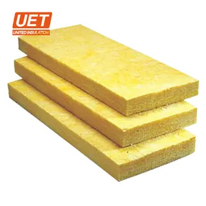 UET thermal fiberglass wool board A1 fire resistance with customer size the manufacture of the glass wool board