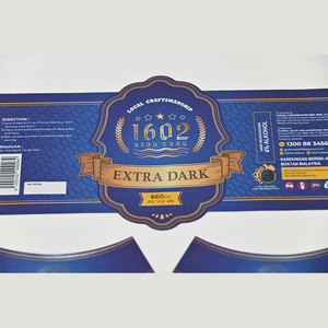 Độ tương phản cao matte & Gloss kết thúc sáng bạc nhãn đảo ngược véc ni cao cấp trực quan tác động dán rượu vang - Product Image 1