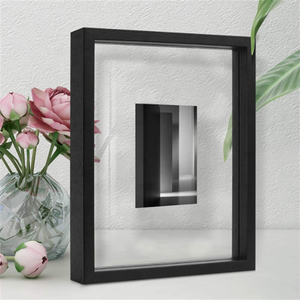 High Quality DIY Wooden Shadow Box Frame Dried Shadow Box Frames with Glass for Home Decor Wedding Decor