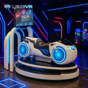 LEKE 9D VR Racing Simulator Motorcycle Machine de jeu de réalité virtuelle Parc d'attractions en bois Playhouse for Trampoline Parks - Product Image 1