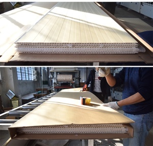 PVC tấm lợp không thấm nước phim phải đối mặt với PVC thả gạch Trần plafon WPC Tấm ốp tường tấm Trần Gỗ Giả - Product Image 6