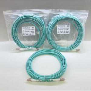 Aqua Indoor Fiber Optic <b>Cable</b> 10M OM3 Multimode Duplex LC-LC Optical Fiber Jumper <b>Cable</b> for <b>Communication</b> Equipment - Product Image 4