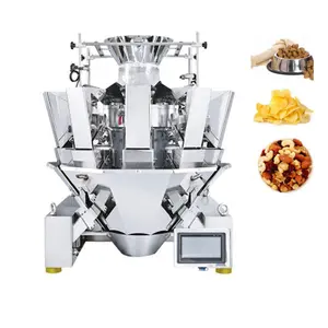 Automatic nuts dry fruits weighing packing machine with multihead weigher for food