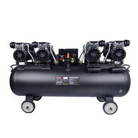 Compresseur d'air rotatif multifonction robuste TEH 220V sans huile, réservoir d'air 130L, 800L/min, gonflage automatique du moteur