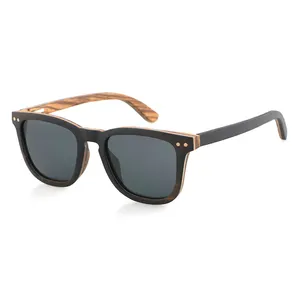 2021 trendy hotwell vintage wooden polarized glass sun for kids boys vintage sun shade wholesale kids glass sunglasses