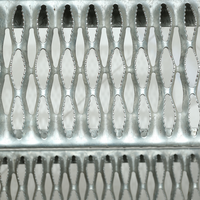 Plateau d'inspection antidérapant en treillis métallique perforé en acier inoxydable 304/316, poli, type « bouche de crocodile »