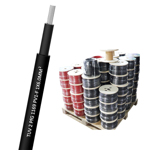 XLPE Solar Panel Cable Photovoltaic Solar Wire 2.5mm2 4mm2 6mm2 10mm2 16mm2 Solar Cable