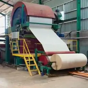 Imalat makineleri iş fikirleri için atık kağıt geri dönüşüm hamuru sistemi kağıt mendil Jumbo rulo yapma makinesi