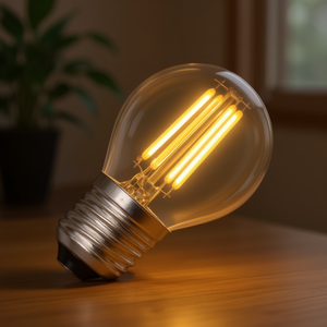 หลอดไฟ LED ทรงกลม E27 4W ปรับความสว่างได้ แสงวอร์มไลท์ สำหรับใช้ภายในอาคาร - Product Image 3