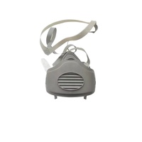 Masque respiratoire en caoutchouc réutilisable pour la moitié du visage avec valve respirante pour la protection contre la poussière de ciment