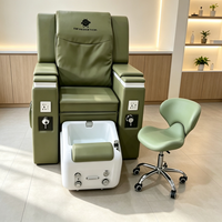 Fauteuil de pédicure spa Whirlpool électrique inclinable pour manucure et massage des pieds, avec bassin de bain de pieds et robinet, pour salon, vente en gros, OEM