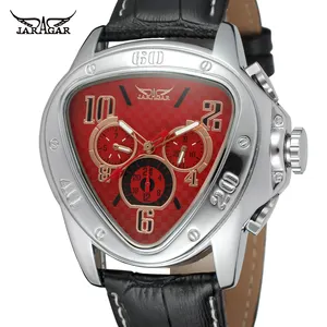 JARAGAR 6516 Mechanical Watches European and American men fashion Automatic Men Leather Watch Strap Relogio Masculino