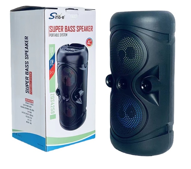 Hot Sale ZQS4259 4 Inch Bass Portable Wireless Speakers Soundbar Outdoor Stereo Speaker
