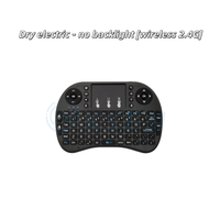 Mini Teclado y Ratón Inalámbricos Mini I8+ Teclado y Ratón 2.4G Ratón con Panel Táctil Grande Teclas para Raspberry Pi Teclado Pequeño