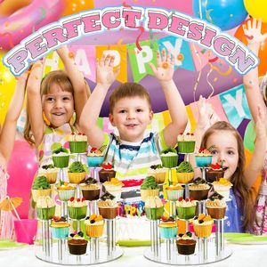<span class=keywords><strong>Présentoir</strong></span> à gâteaux en acrylique transparent à 16 niveaux personnalisé en gros Stockage de cupcakes portable pour les événements de fête d'anniversaire - Product Image 6