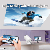 Mini Proyector Portátil HY300 Pro 4K, Cine en Casa, Teléfono Móvil, Smart TV, Proyectores LED para Exteriores, Android 12, WIFI, Video Proyector
