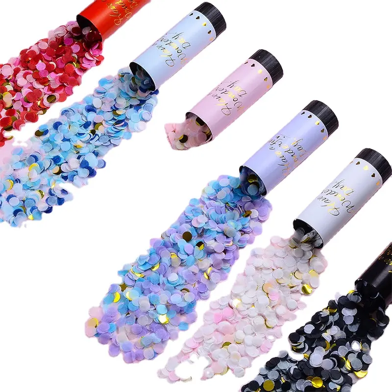 Hot selling mini fireworks and firecrackers, golden confetti party, handheld confetti party atmosphere props