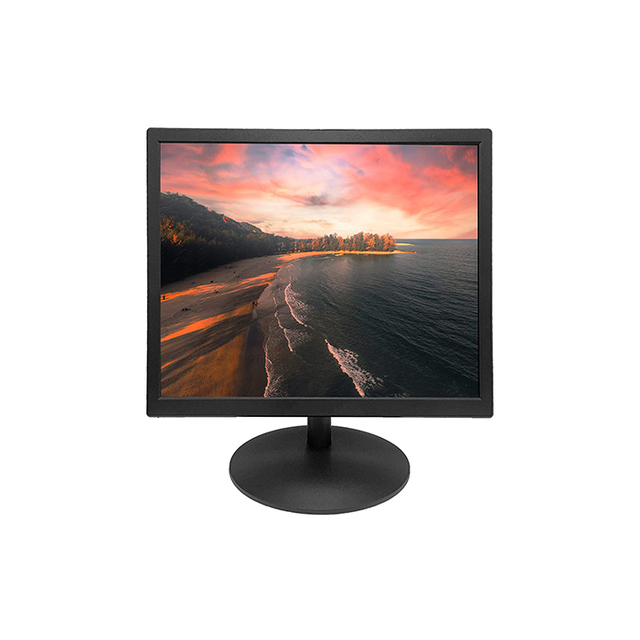 17 Inch Black TV Monitors LCD Display High Definition Computer Advertising PC Screen