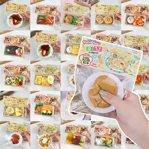 Vente en gros usine Jouet à presser personnalisable en forme d'aliments simulés, thème repas McDonald, plats chinois, sushi, bento, riz frit pour enfants - Product Image 5