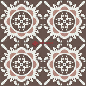 Azulejo de Cemento Encaustico de Diseño Ecléctico 200x230mm, Decoración de Pared de Hormigón Prensado Hidráulicamente, Exportación de Comercio Electrónico - Product Image 1