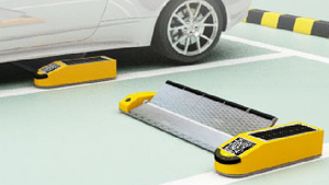 Solución de estacionamiento en carretera: Barrera de estacionamiento de acero con bloqueo inalámbrico RS485, altura de elevación de 220 mm y tiempo de elevación de 8 segundos - Product Image 3