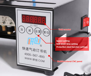 <span class=keywords><strong>Agrafeuse</strong></span> électrique pneumatique à tête unique entièrement automatique et robuste, format jumbo, capacité d'agrafage 24/6, pour blister et <span class=keywords><strong>carton</strong></span> - Product Image 2