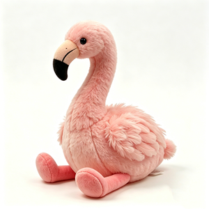 Flamingo Plush Gift for Girls, Baby Flamingo Stuffed Animal, Toddler Bird Plush Toy Home decor: <b>Pink</b> Flamingo Decor Plush, Aesth - Product Image 3