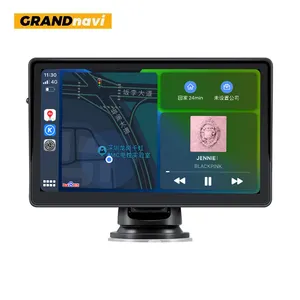 Grandnavi 7 Inch Carplay Auto Radio Draadloze Carplay Draagbare Scherm Monitor Voor Alle Universele Auto