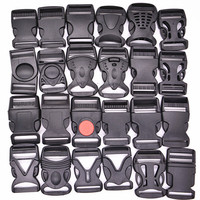 Qualité de première classe 25mm sacs à bandoulière de sport en plastique perles décoration boucles à pince pour vêtement sac spécial pièces accessoires