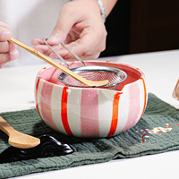 Ensemble de thé matcha en céramique de qualité supérieure, directement de l'usine OEM, avec accessoires, fouet en bambou, cuillère