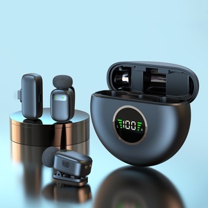 ไมโครโฟนไร้สายแบบหนีบปกเสื้อ K20 ไมโครโฟนคอนเดนเซอร์แบบรอบทิศทางสำหรับการบันทึกเสียงสำหรับการสัมภาษณ์ วิดีโอ พอดแคสต์ - Product Image 2