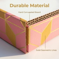 Boîte d'expédition en carton kraft écologique de marque Prime pour vêtements, emballage cadeau en carton pour produits