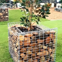 Schneller Versand innerhalb von 2-3 Tagen Park Landschafts wand Gabion Stahl geschweißter Korb Langlebiger Gabion Stahl geschweißter Gabion