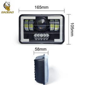 Phare de <span class=keywords><strong>moto</strong></span> 12V en plastique et métal de 5 pouces, bicolore blanc-jaune, pour <span class=keywords><strong>Harley</strong></span> <span class=keywords><strong>Davidson</strong></span>, pièces de décoration de <span class=keywords><strong>moto</strong></span>, accessoires de voiture - Product Image 6