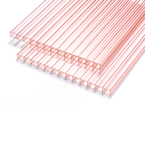 Feuille cellulaire de <span class=keywords><strong>polycarbonate</strong></span> de murs jumeaux d'excellente qualité de 5.5mm <span class=keywords><strong>pour</strong></span> la distribution de <span class=keywords><strong>serre</strong></span> et de toiture - Product Image 3