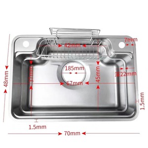 Intelligente in acciaio inox singolo ciotola lavello da cucina pioggia cascata Design Pull rubinetto per uso domestico lavastoviglie - Product Image 3