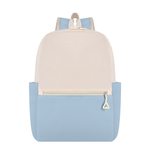 Sac d'école léger à double bretelle avec fermeture éclair et logo personnalisé pour filles, nouveau modèle 2026, contraste de couleurs - Product Image 1
