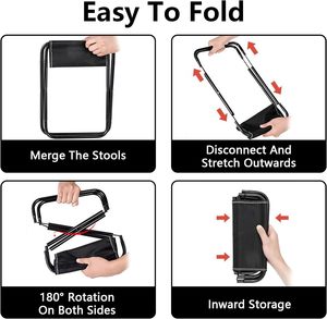Convenient Outdoor Camping Chair Compact Foldable <strong>Stool</strong> Collapsible <strong>Stool</strong> Outdoor Portable <strong>Stool</strong> <strong>Folding</strong> - Product Image 6