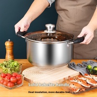 Marmite à soupe et à lait Yolecen en acier composite moderne, 16 cm, compatible avec les plaques à induction, 50 L, double, pour la maison, bébé