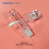 Tubes vides en gros pour gloss et huile à lèvres 8ml, en PETG et ABS transparents, contenants d'emballage personnalisables pour fard à joues