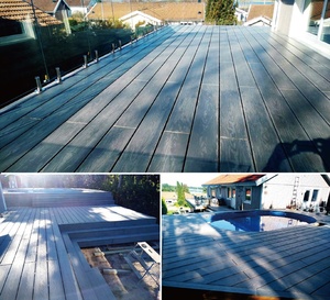 Gỗ Nhựa <span class=keywords><strong>Composite</strong></span> <span class=keywords><strong>PWC</strong></span> PVC WPC Sàn Gỗ Chống Nước - Product Image 2