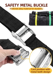Chất Lượng Cao Siêu Công Suất Tùy Chỉnh In Ấn Logo Cam Khóa Căng Webbing Vành Đai Hàng Hóa Dây Đeo - Product Image 5