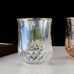 Vasos de Whisky Creativos y Ecológicos de PP, Aluminio y Vidrio - También para Brandy y Licores. Tazas con Diseño de Diamantes Engrosadas para Uso Doméstico - Product Image 5