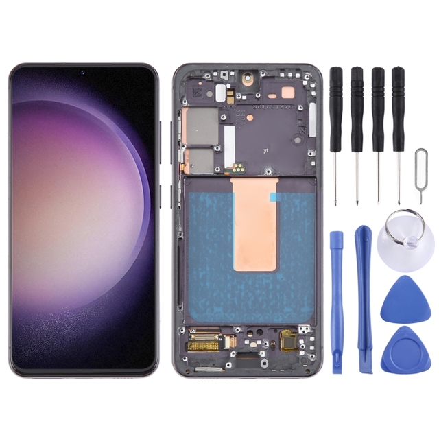 New Arrival for Samsung Galaxy S23 SM-S911B 6.43 Inch US Version OLED LCD Screen Digitizer Full Assembly With Frame