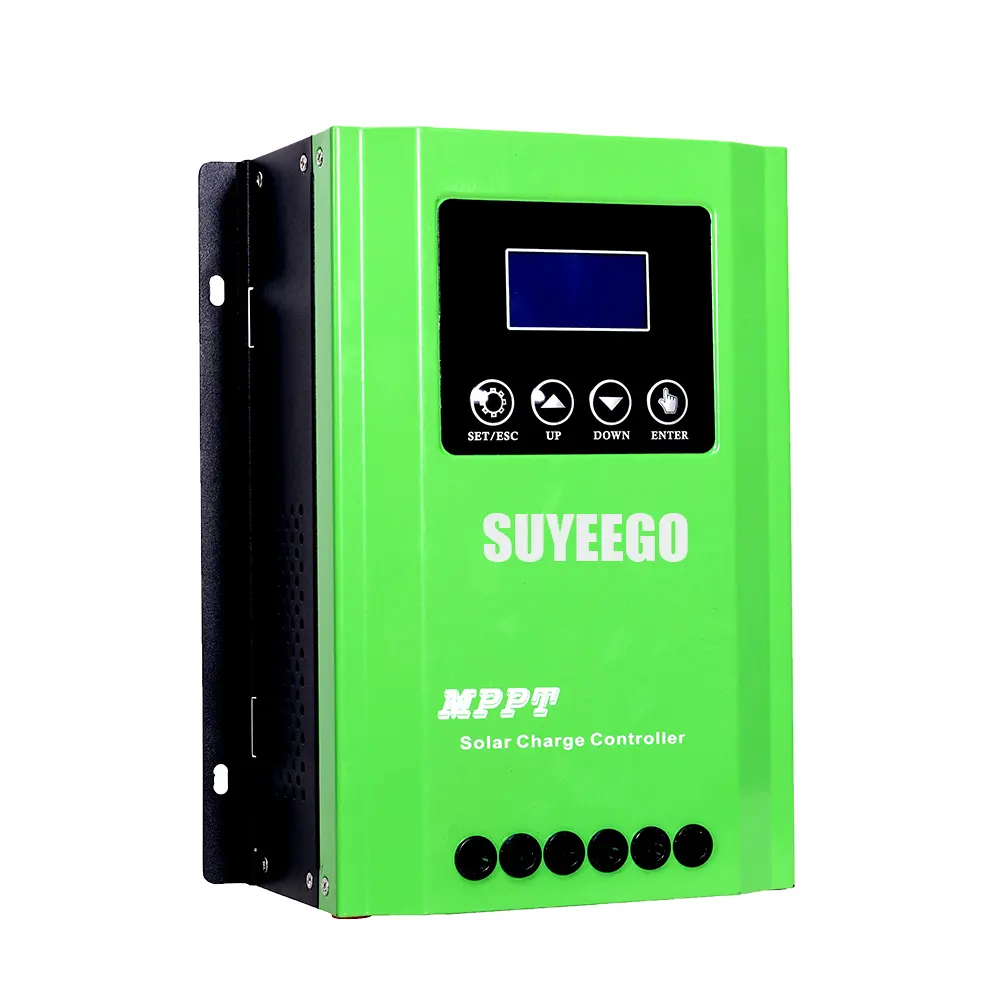 SUYEEGOMpptソーラー充電コントローラー12v24v48vバッテリー電圧レギュレーターコントローラー30a 40a 60a 100aMPPT RVソーラーパネル用