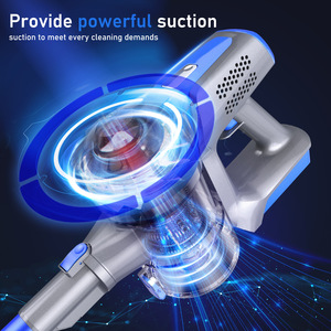 BVC-S107 Wireless Vacuum Cleaner Silver Blue Rechargeable Portable Home Use Dry Cleaning <b>Flat</b> Nozzle - Product Image 4