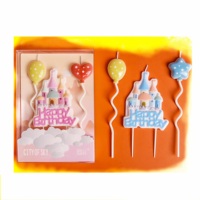 Neue beliebte Schloss form Cake Topper Kerze Castle Cake Plaque Candle